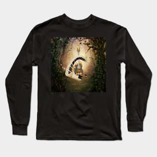 Curved piano with wonderful guitar Long Sleeve T-Shirt